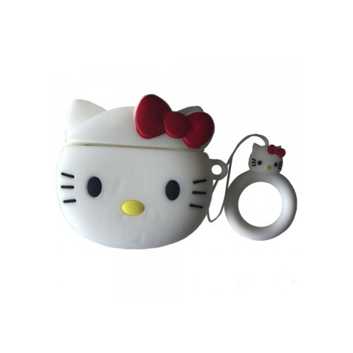 Airpods Silicon case Cartoon series BIG HERO Hello Kitty Bow Red