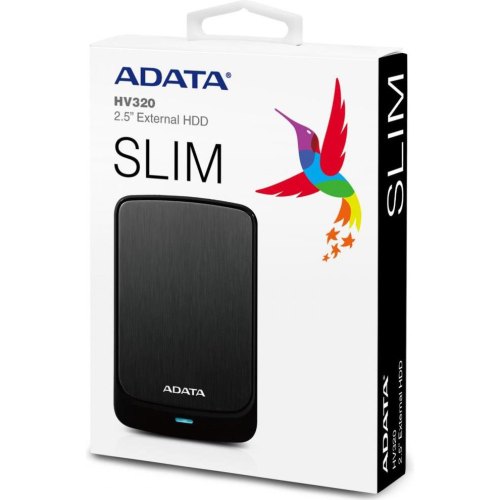 Зовнішній жорсткий диск 1TB ADATA HV320 (AHV320-1TU31-CBK) 2.5 USB3.1 Black
