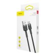 Кабель Baseus Cafule Cable USB For Type-C 3A 1.0M Gray/Black