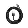 Кабель Baseus Cafule Cable USB For Type-C 3A 1.0M Gray/Black