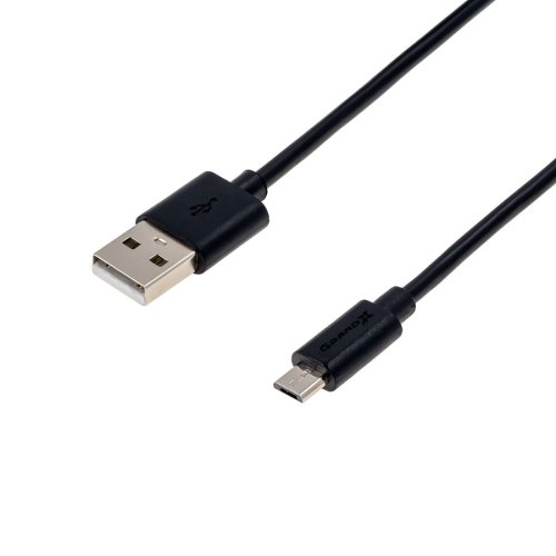 Кабель Grand-X USB-micro USB PM025B, 2.5m, 100% Cu, Black