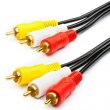 Кабель мультимедійний Atcom 3RCA to 3RCA 0.8m (10808)