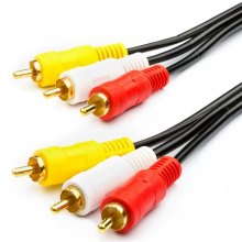 Кабель мультимедійний Atcom 3RCA to 3RCA 0.8m (10808)