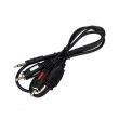 Кабель мультимедійний Atcom mini-jack(M) - > 2RCA (M) пакет, довжина 0,8 м. (10810)