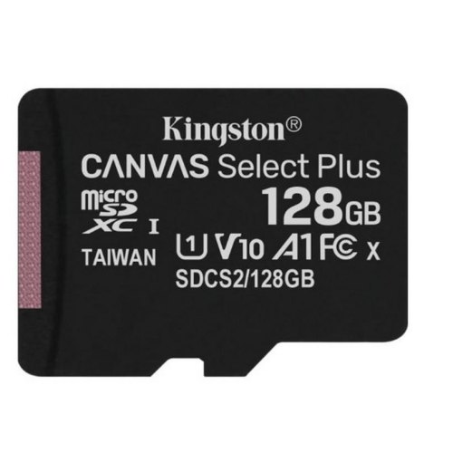 microSDXC карта 128Gb Kingston class10 без адаптера UHS-I R100MB/s (SDCS2/128GBSP)
