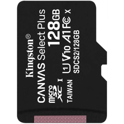microSDXC карта 128Gb Kingston class10 без адаптера UHS-I R100MB/s (SDCS2/128GBSP)