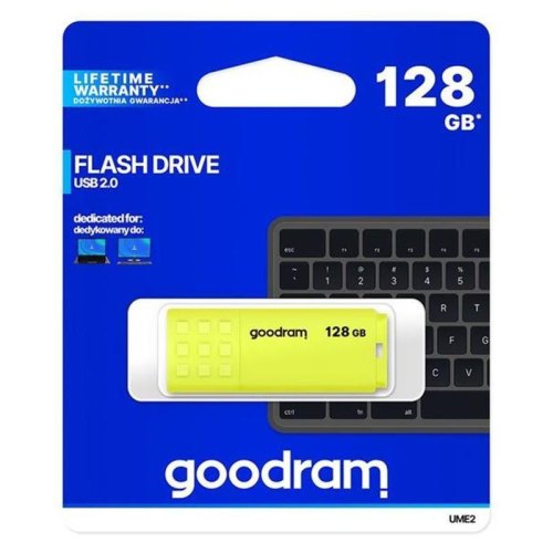 USB флеш 128GB GoodRam UME2 Yellow (UME2-1280Y0R11)