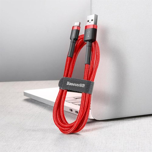 Кабель Baseus Cafule Cable USB For Type-C 3A 2.0M Red/Red