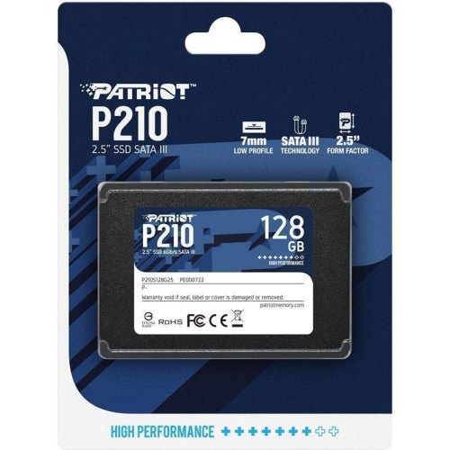 Накопичувач SSD 2.5 Patriot P210 128GB SATAIII 3D TLC (P210S128G25)