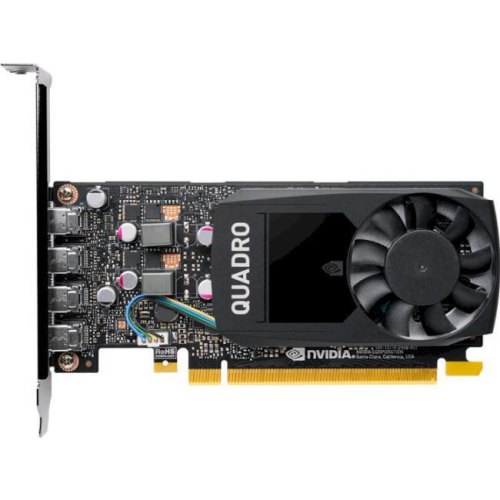 Відеокарта PNY NVIDIA QUADRO PASCAL 640 CUDA cores 4G D5 4mDP/1DVI QUADRO P1000V2 2GB 4mDP/1DP