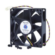 Кулер для корпусу, Cooling Baby 80x80x25мм HB, 12В, 0,30А 17.6-31.3дБ, 500±100--2300±10%об/хв, 4-pin PWM
