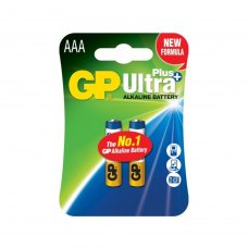 Батарейка GP ULTRA + ALKALINE 24AUP-U2 лужна LR03, AAA 2 шт на блістері (4891199100307)