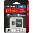 microSDXC карта 64GB Patriot LX class10 UHS-1 з SD адаптером (PSF64GMCSDXC10)