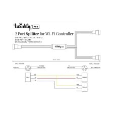 Спліттер-розгалуджувач Twinkly Pro, IP65, чорний