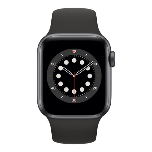 Смарт годинник Apple Watch Series 6, 40mm Space Gray Aluminum Case with Black Sport Band