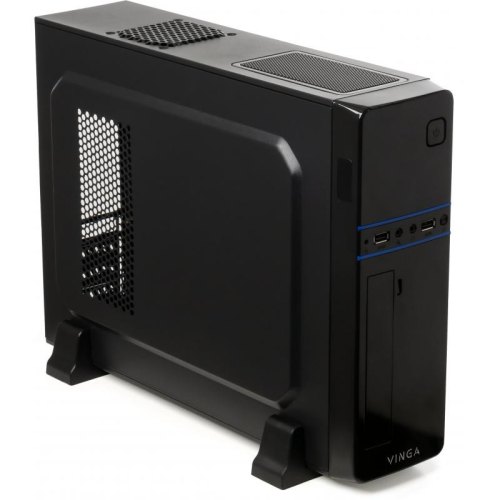 Корпус Vinga (CS312B) з БЖ 400Вт, Mini-ITX, MicroATX