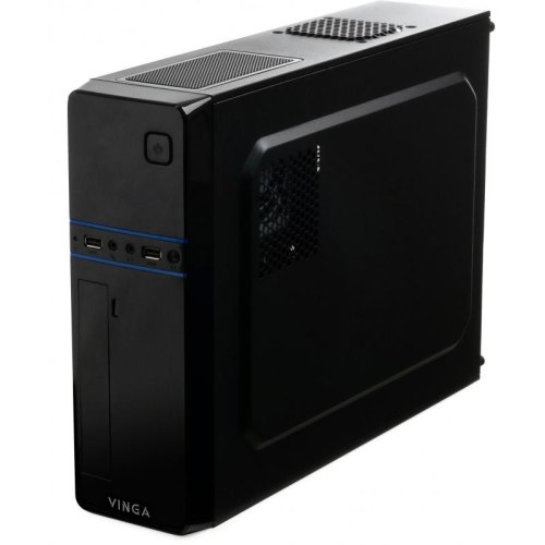 Корпус Vinga (CS312B) з БЖ 400Вт, Mini-ITX, MicroATX