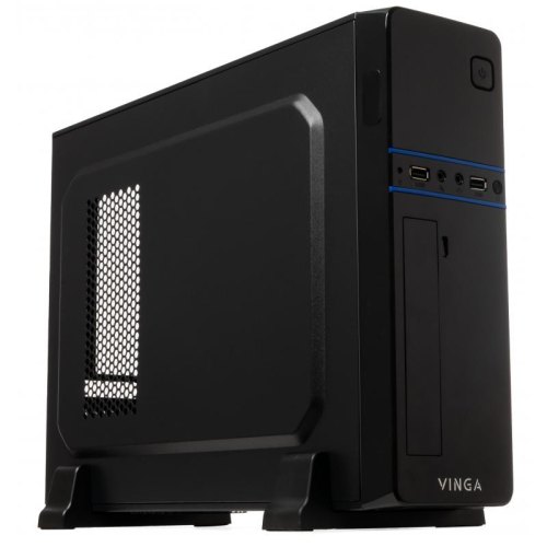 Корпус Vinga (CS312B) з БЖ 400Вт, Mini-ITX, MicroATX