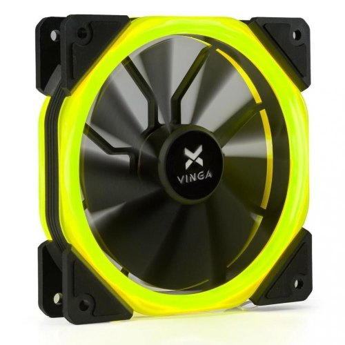 Кулер Vinga LED fan-02 yellow 1 120 мм FDB Bearing (гідродинамічний) 1100RPM пластик