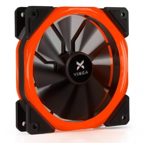 Кулер Vinga LED fan-02 red 1 120 мм FDB Bearing (гідродинамічний) 1100RPM пластик 22