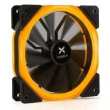 Кулер Vinga LED fan-02 orange 1 120 мм FDB Bearing (гідродинамічний) 1100RPM пластик