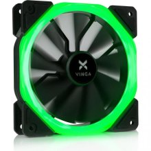 Кулер Vinga LED fan-01 green 1 120 мм FDB Bearing (гідродинамічний) 1100RPM пластик