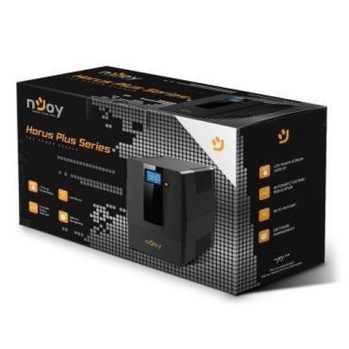 ПБЖ NJOY Horus Plus 2000 USB (PWUP-LI200H1-AZ01B) Lin.int., AVR, 4 x евро, USB, LCD, пластик