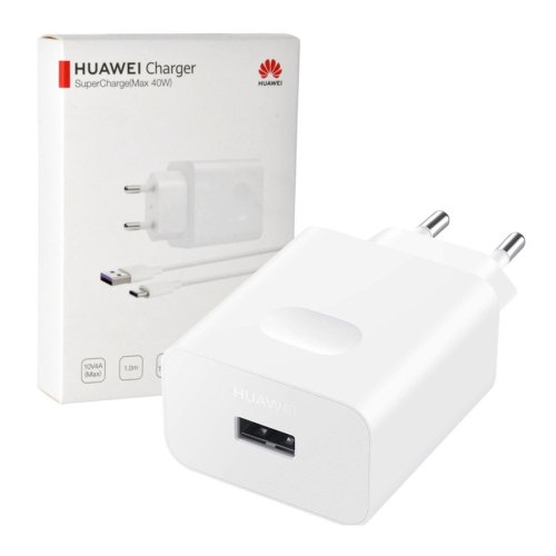 Мережевий зарядний пристрiй Huawei SuperCharge (Max 40W) CP84 White