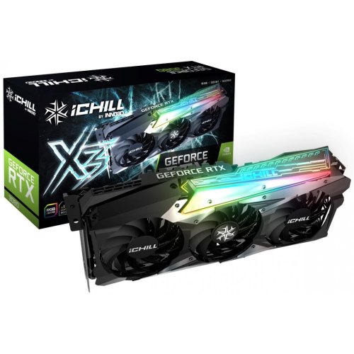 Відеокарта Inno3D, GeForce RTX 3080 iChill X3 10GB (C30803-106XX-1810VA37) GDDR6X, 320bit