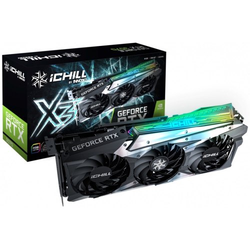 Відеокарта Inno3D, GeForce RTX 3070 iChill X3 8GB (C30703-08D6X-1710VA38) GDDR6, 256bit
