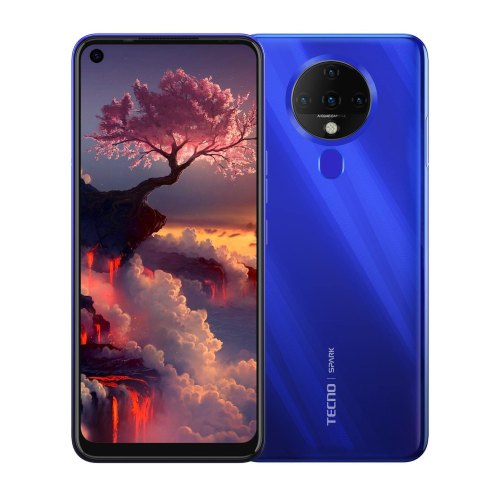Смартфон TECNO Spark 6 (KE7) 4/128Gb Dual SIM Ocean Blue