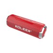 Портативна колонка Bluetooth KOLEER S218, Red