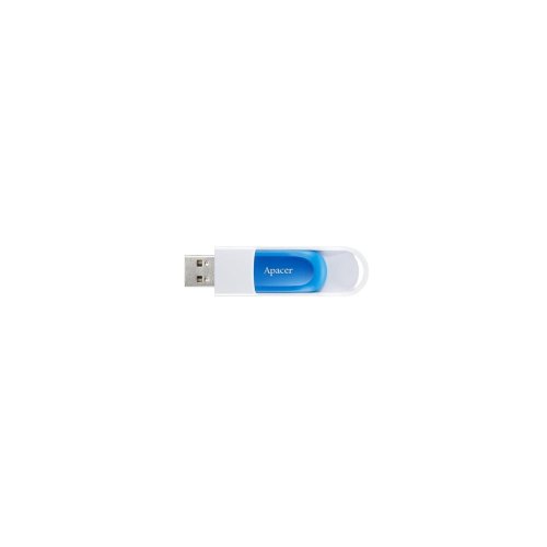 USB флеш 64GB Apacer AH23A White-Blue (AP64GAH23AW-1)