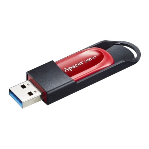 USB флеш 32Gb Apacer USB3.1 Gen.1 AH25A 32GB Black-Red (AP32GAH25AB-1) пластик