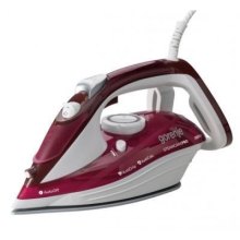 Праска Gorenje, 3000Вт, 350мл, паровий удар-105гр, верт. відпарювання, антинакип, автовідключення, керам. підошва, бардово-білий