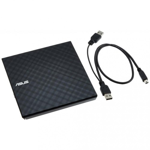 Зовнішній оптчний привід USB ASUS DVD-RW SDRW-08D2S-U LITE/BLK/G/AS Black