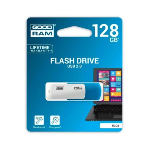 USB флеш 128GB GoodRam UCO2 Colour Mix Blue-White (UCO2-1280MXR11)