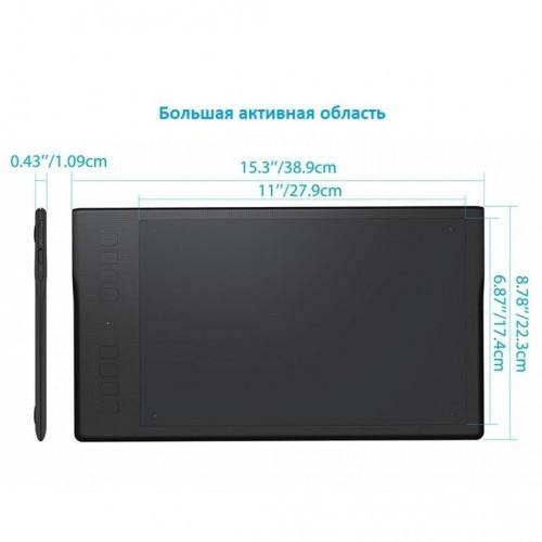 Графічний планшет Huion Inspiroy Q11K V2 + рукавичка