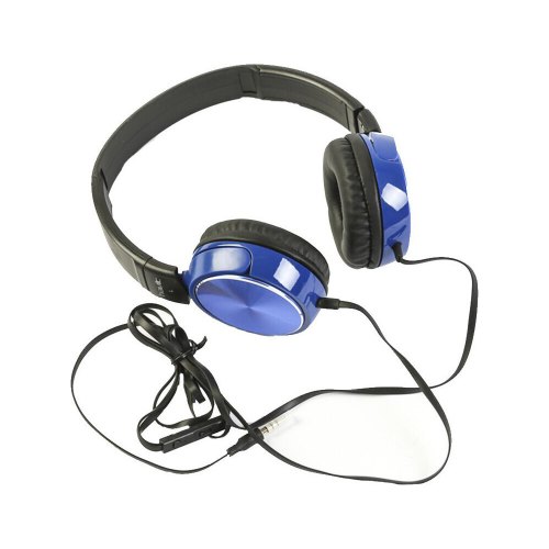 Навушники дротові, повнорозмірні з мікрофоном HAVIT HV-H2178d blue (24025)