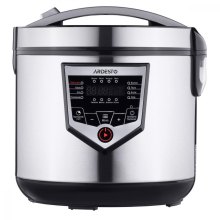 Мультиварка Ardesto, 860Вт, чаша-4л, електронне керув., пластик, сірий