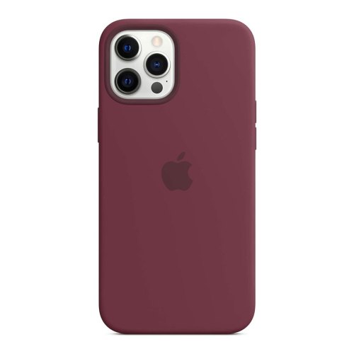 Чохол Apple Silicone Case для iPhone 12 / 12 Pro, Plum