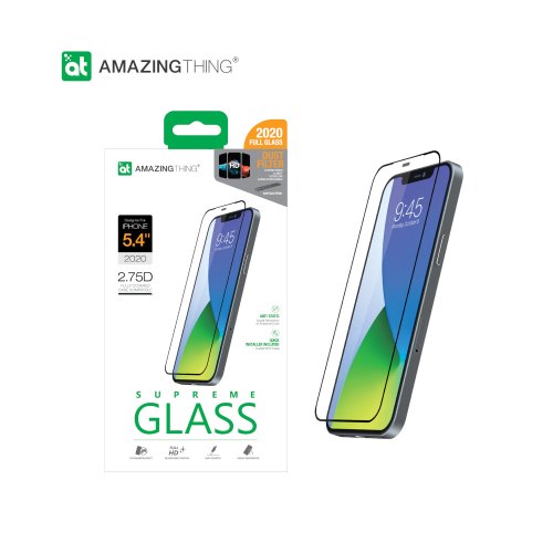 Захисне скло AmazingThing 2.75D Fully Covered with Anti-Dust Filter for iPhone 12 Mini
