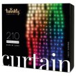 Гірлянда Smart LED Twinkly Curtain RGBW 210, Gen II, IP44, 1.45 х 2.1м, кабель прозорий