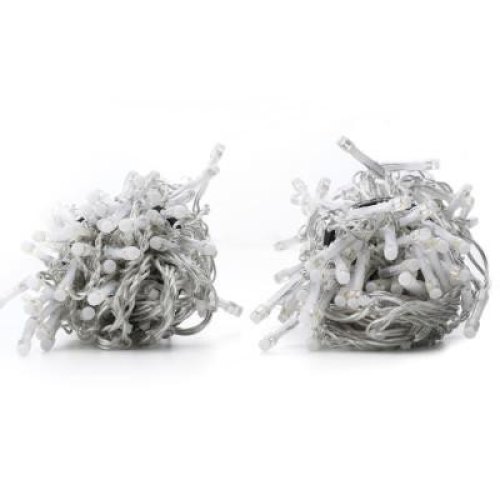 Гірлянда Smart LED Twinkly Curtain RGBW 210, Gen II, IP44, 1.45 х 2.1м, кабель прозорий