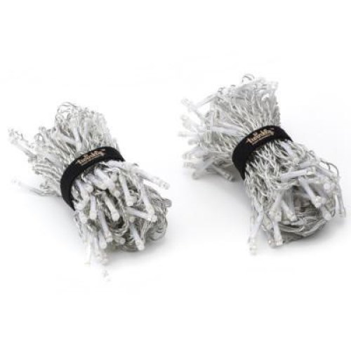 Гірлянда Smart LED Twinkly Curtain RGBW 210, Gen II, IP44, 1.45 х 2.1м, кабель прозорий