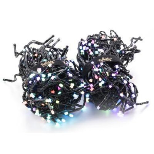 Гірлянда Smart LED Twinkly Cluster RGB 400, Gen II, IP44, довжина 6м, кабель чорний