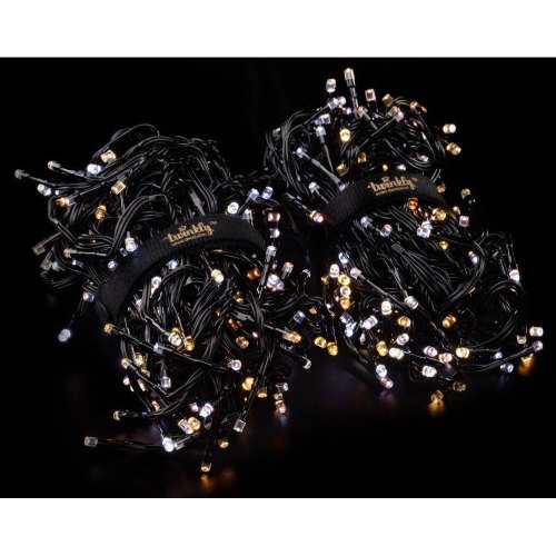 Гірлянда Smart LED Twinkly Cluster AWW, 400, Gen II, IP44 кабель чорний