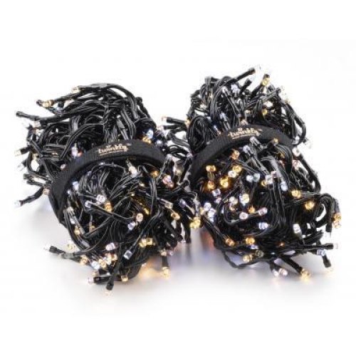 Гірлянда Smart LED Twinkly Cluster AWW, 400, Gen II, IP44 кабель чорний