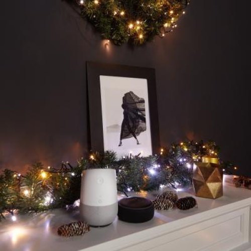 Гірлянда Smart LED Twinkly Cluster AWW, 400, Gen II, IP44 кабель чорний