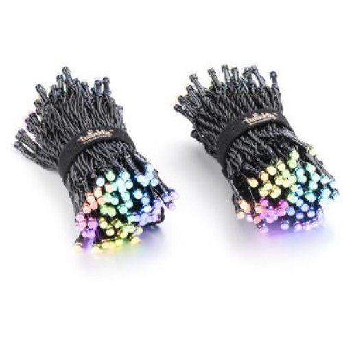 Гірлянда Smart LED Twinkly Strings RGBW 400, Gen II, IP44, довжина 32м, кабель чорний